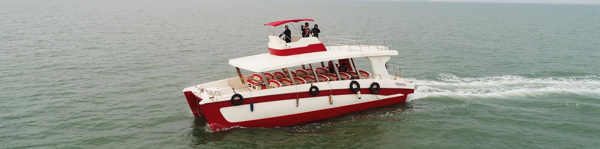 Catamaran passagerare